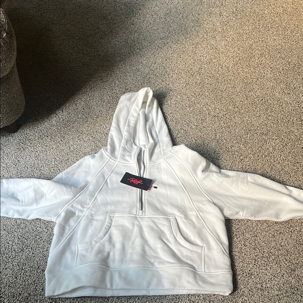 Lululemon style White Hoodie